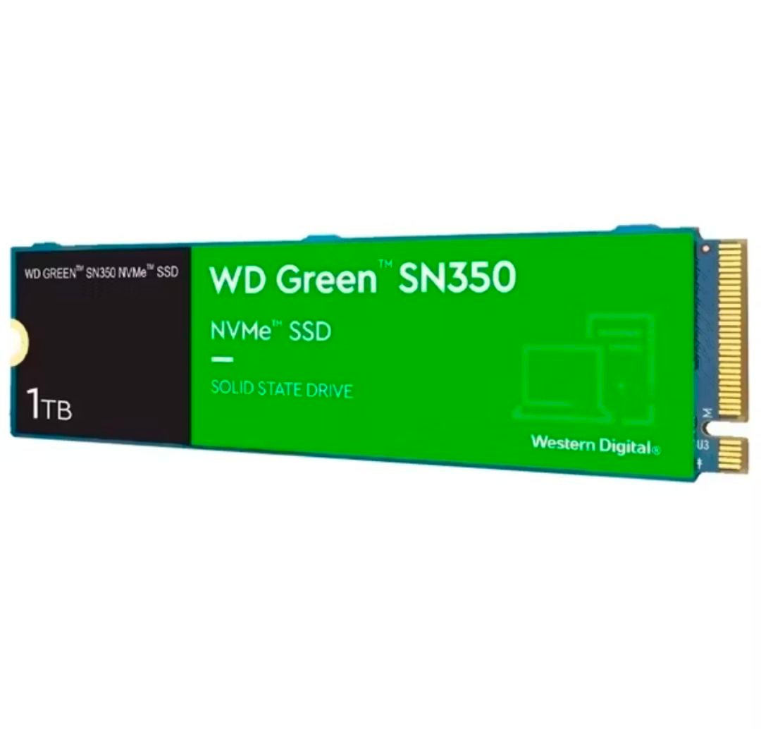 SSD M.2 NVMe 2280 PCIe 1TB Western Green SN350 WDS 🛒💻