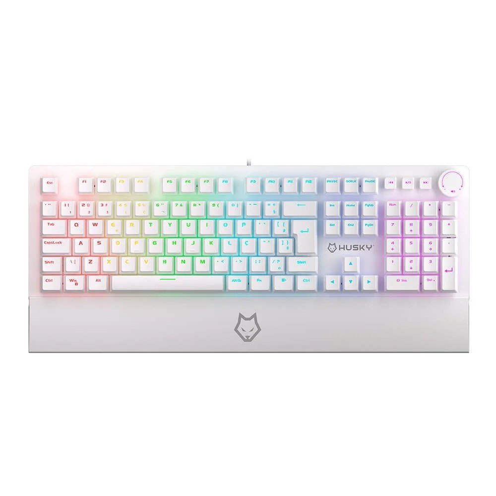 Teclado Mecânico Gamer Husky Anchorage Full Size, RGB, Switch Gateron EF Red, ABNT2 🖥️🎮