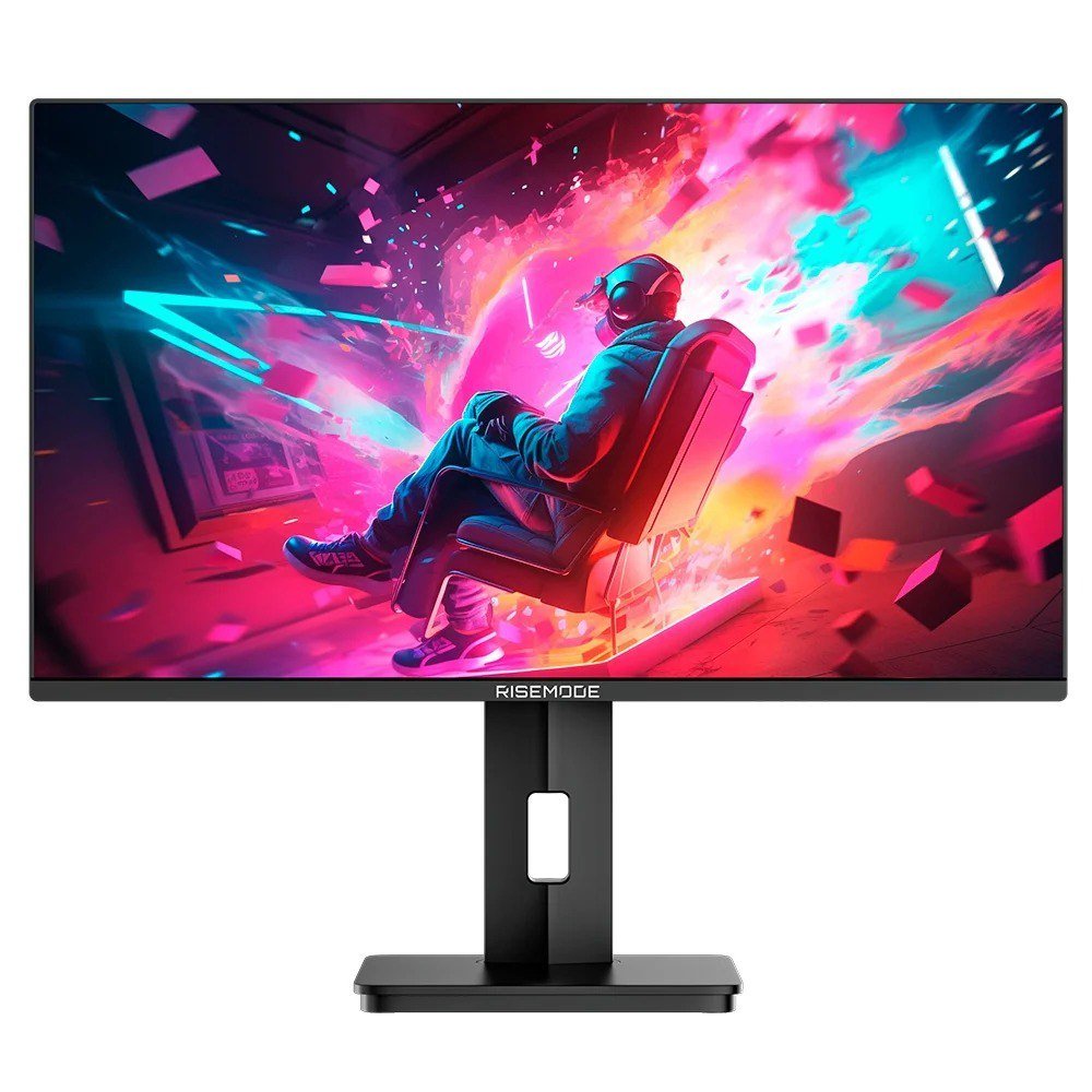 Monitor Gamer Rise Mode 24", QHD, 100Hz, 2ms, IPS, HDMI e DP, Ajuste de Altura, Preto - RM-MOGL-24F1002K-B 🖥️🎮