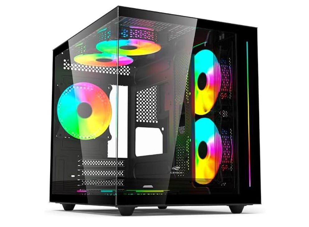 Gabinete AQUARIUS Gaming C3Tech MT-G810BK 🖥️🎮