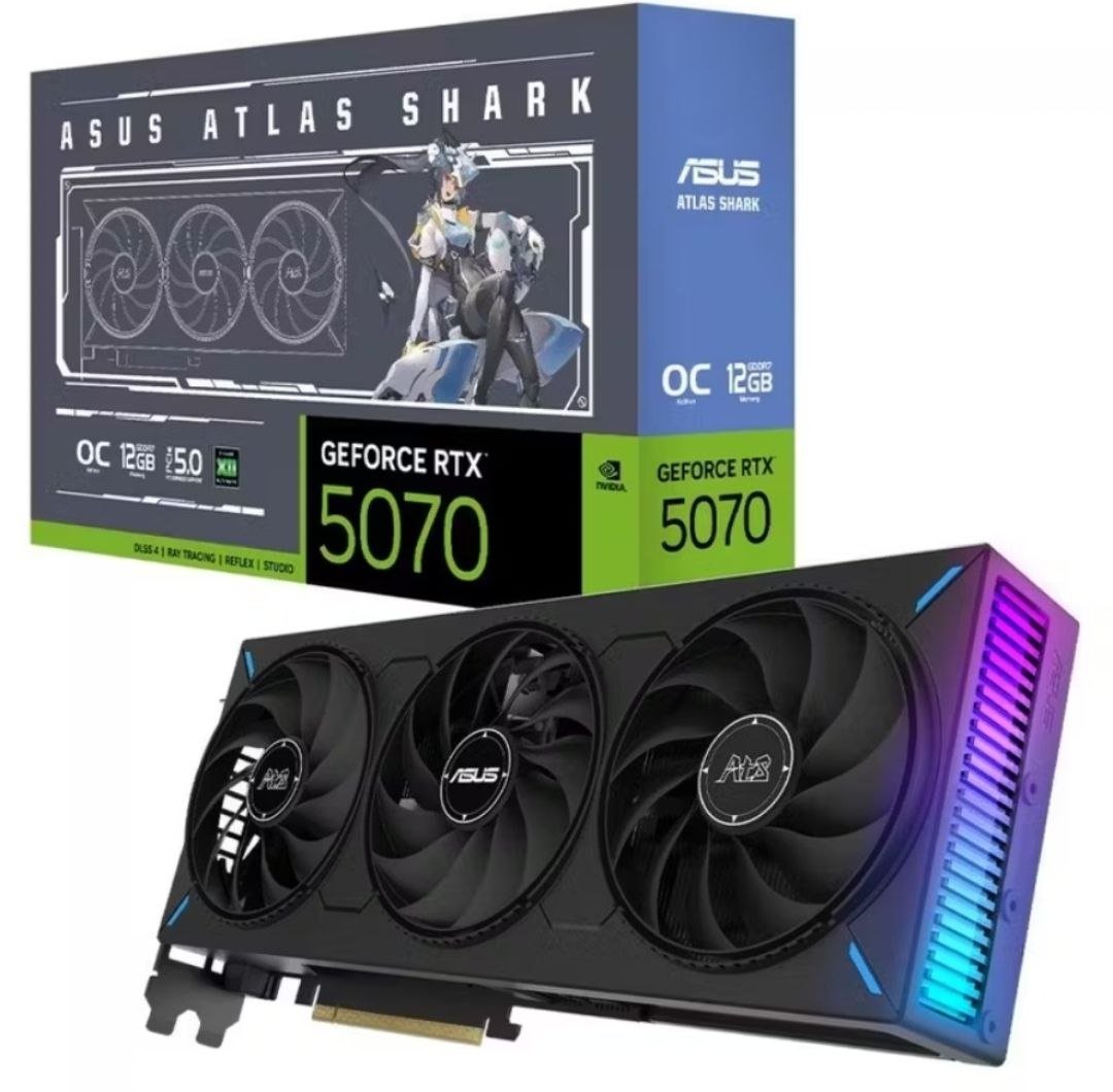 Placa de Vídeo Asus NVIDIA GeForce RTX 5070 ATS OC, 12GB, GDDR7 🖥️🎮