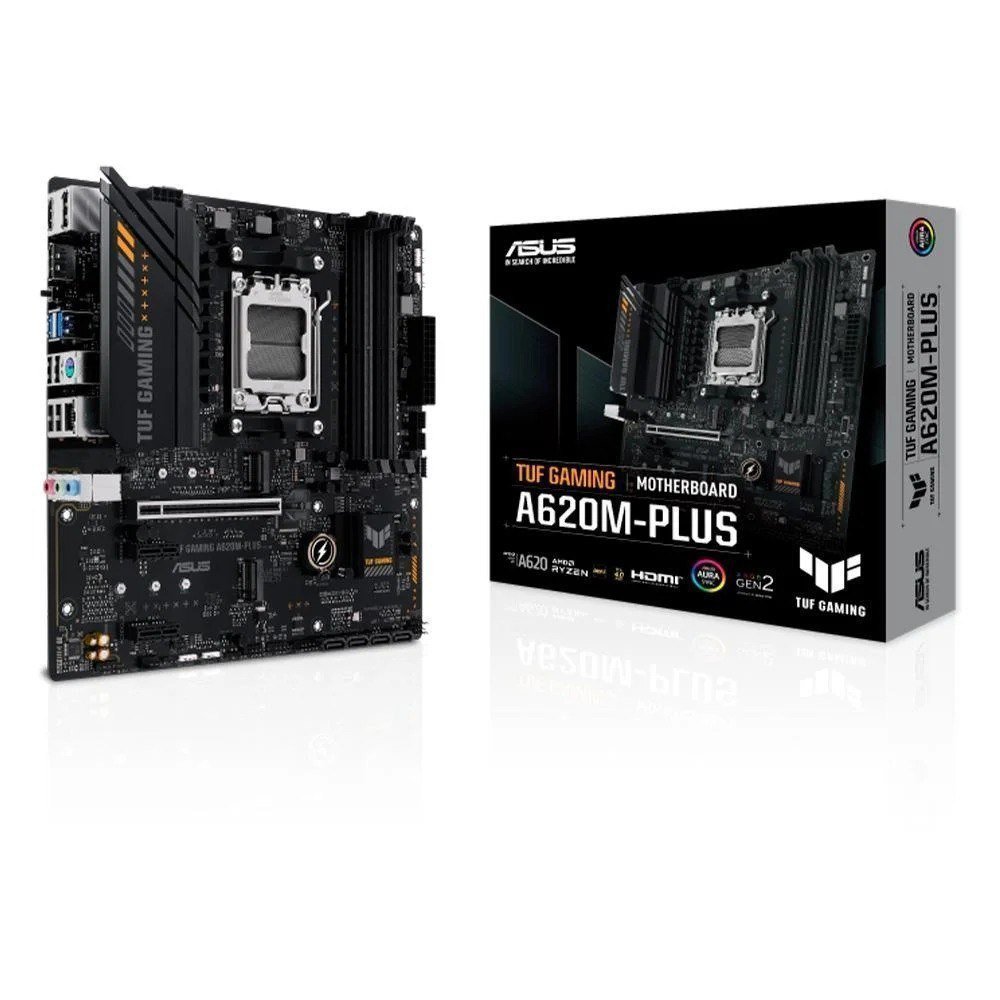 Placa-Mãe ASUS TUF GAMING A620M-PLUS AMD AM5 mATX DDR5 Preto 🖥️🛒