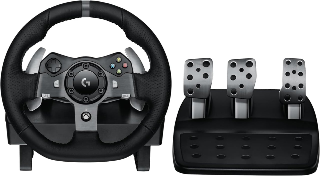 Volante Logitech G920 Driving Force e Pedais com Force Feedback 🎮🕹️