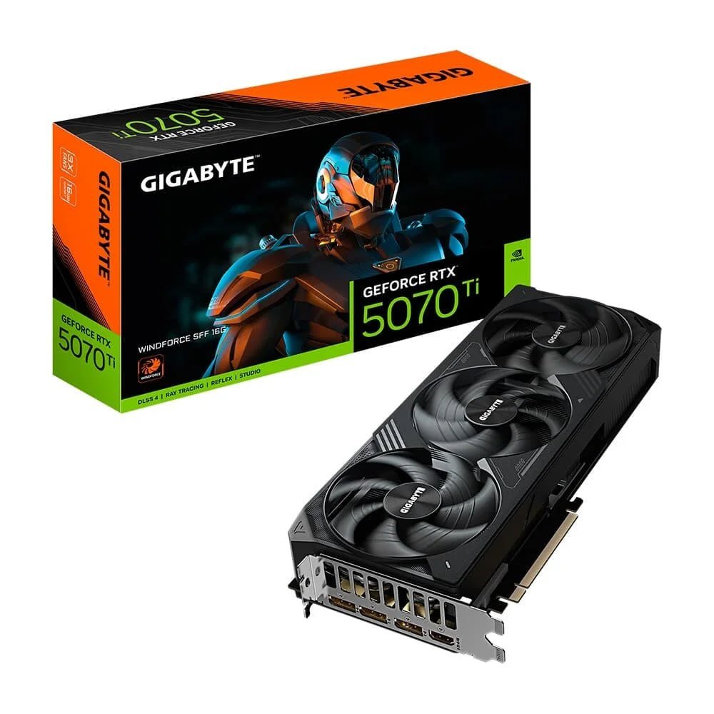 Placa de Vídeo Gigabyte RTX 5070 Ti WINDFORCE SFF 16G 🛒🎮