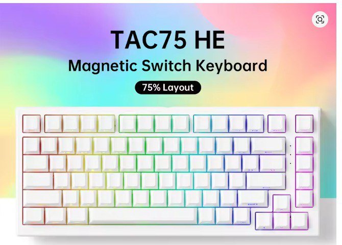 Teclado Magnético Akko Tac75 He 🇧🇷⌨️