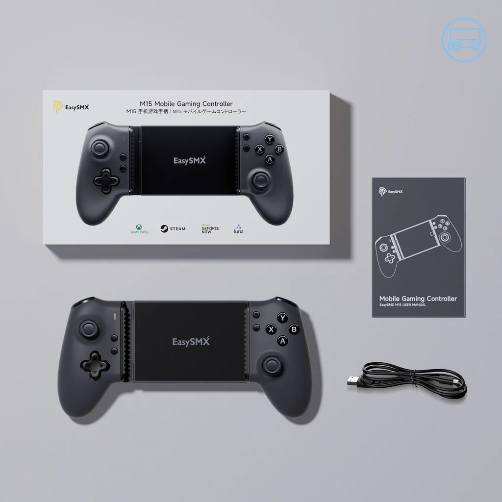 Controle EasySMX M15 - Hall effect - USB-C e Bluetooth, Celular 🎮