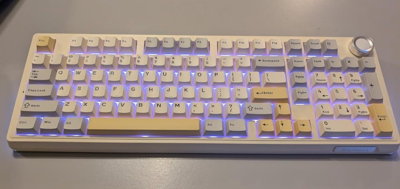 Teclado Mecânico Sem Fio SOLAKAKA Ki99 Pro 99 Teclas Tri-mode Hot Swap RGB 10000mAh 🎮⌨️