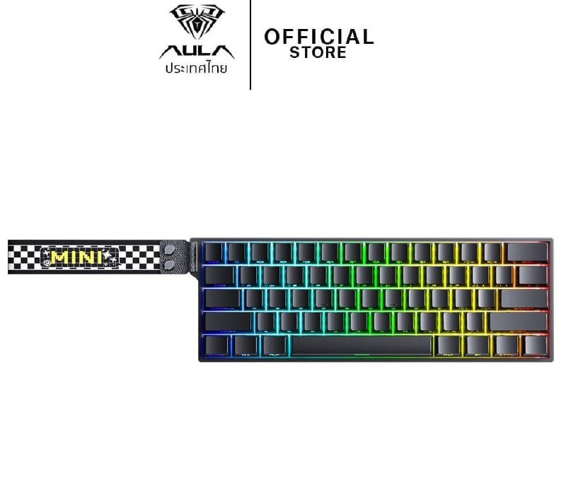 Teclado Magnético Sem Fio Aula Mini60 PRO, RT 0.01MM, 2.4Ghz, RGB Tri-Mode - Estoque no Brasil 🇧🇷🛒