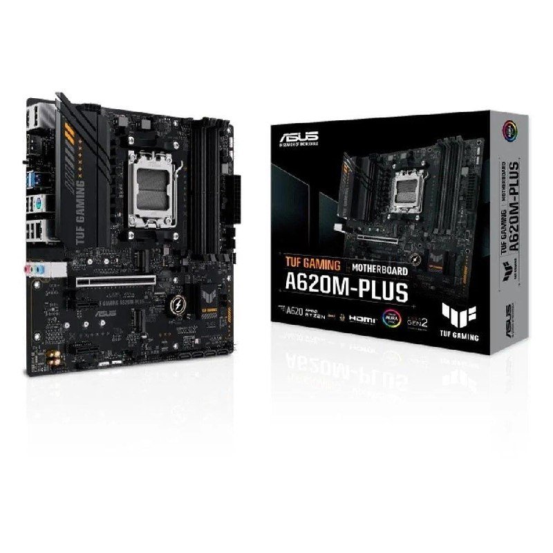 Placa Mãe Asus Tuf Gaming A620M Plus AMD AM5 mATX DDR5 Preto 🖥️