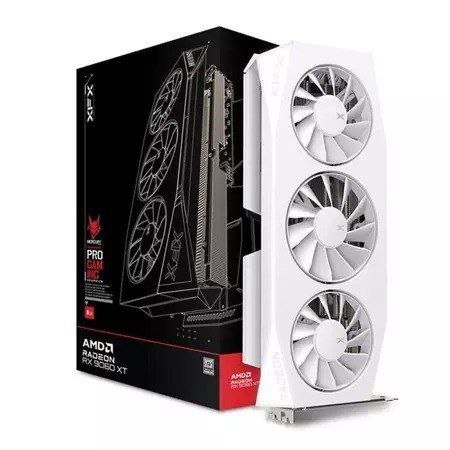 Placa de Vídeo XFX Radeon RX 9060 XT Mercury OC White Gaming Edition 16GB GDDR6 128-bit RX-96TMERCW9 🖥️🎮