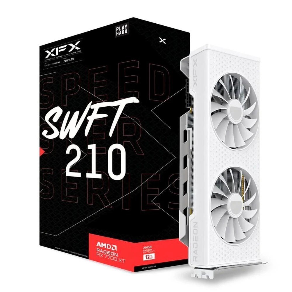 Placa de Vídeo XFX RX 7700XT SPEEDSTER SWFT210 12GB 🖥️🎮