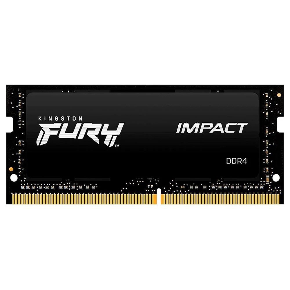 Memória RAM Para Notebook Kingston Fury Impact, 8GB, 3200MHz, DDR4, CL20 - KF432S20IB/8 🛒💻