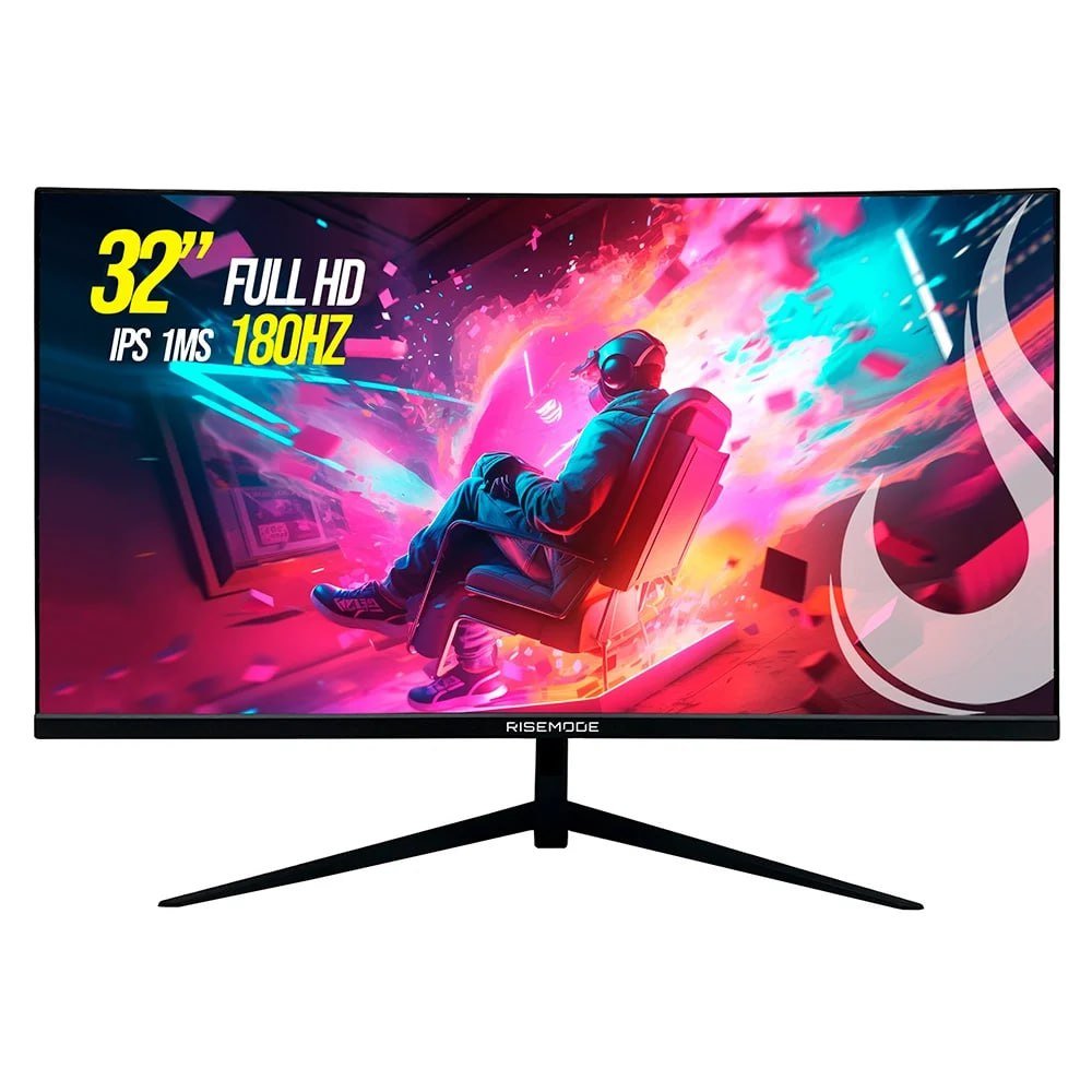 Monitor Gamer Curvo Rise Mode 32", Full HD, 180Hz, 1ms, VA 🖥️🕹️