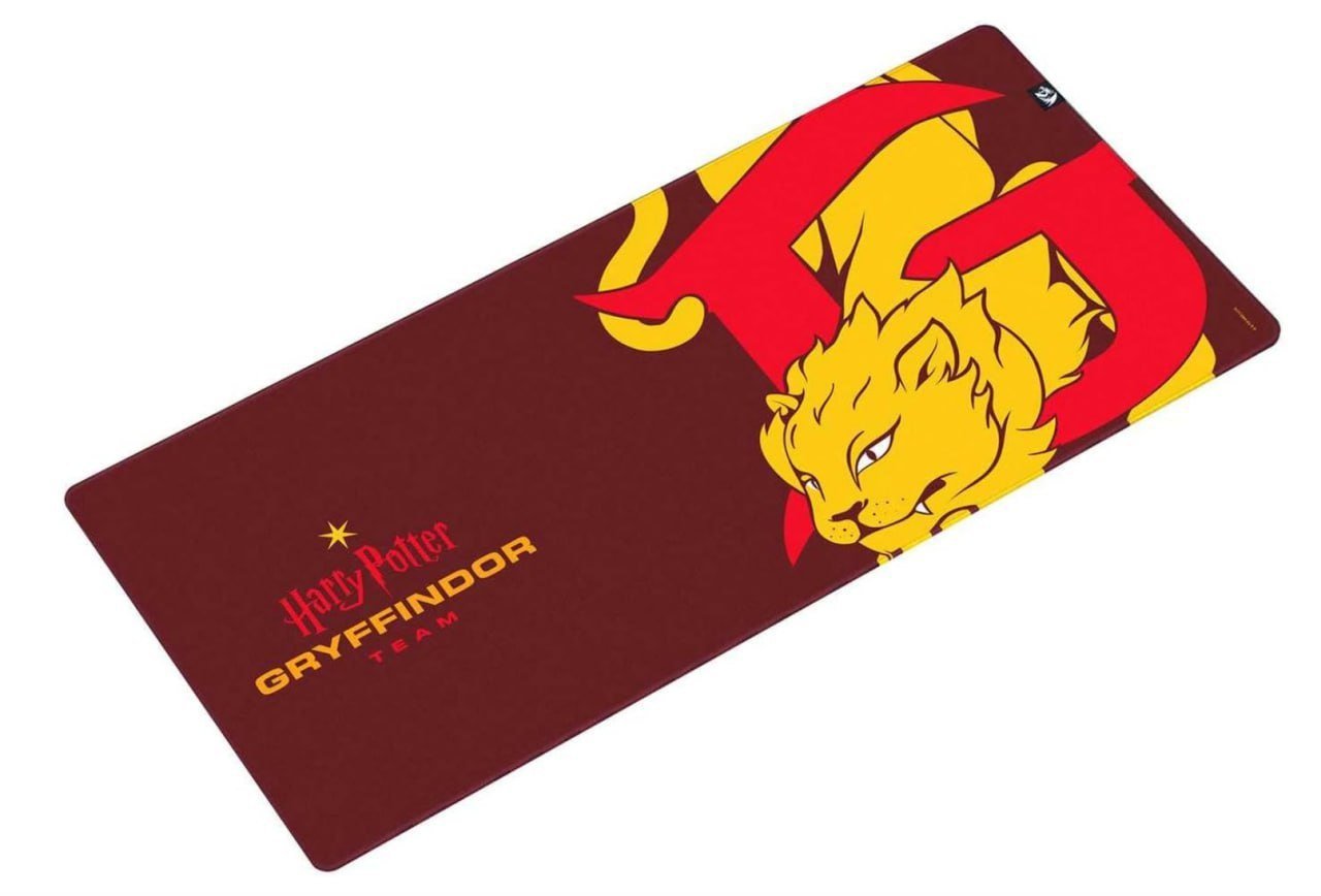 Mouse Pad Redragon Harry Potter Grifinória Special Edition Vermelho Tamanho L 900x400x4mm Tecido HP-939 🖱️🧙‍♂️