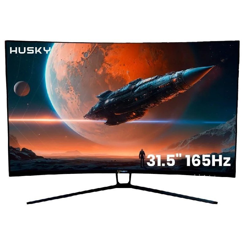 Monitor Gamer Husky Hailstorm 31.5' LED, Curvo, 165 Hz, Full HD, 1ms, Adaptive Sync, HDMI/DisplayPort, Ajuste de Ângulo - HGMT002 🖥️🎮