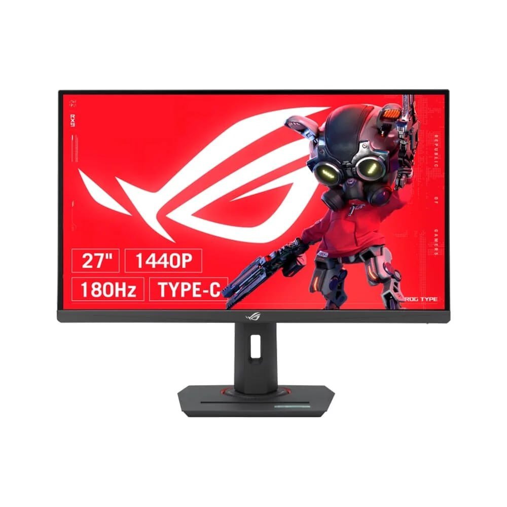 Monitor Gamer ASUS ROG Strix 27", QHD, 180Hz, 1ms, Fast IPS, VRR, G-Sync, FreeSync, HDR 400, Altura Ajustável XG27ACS 🖥️🎮