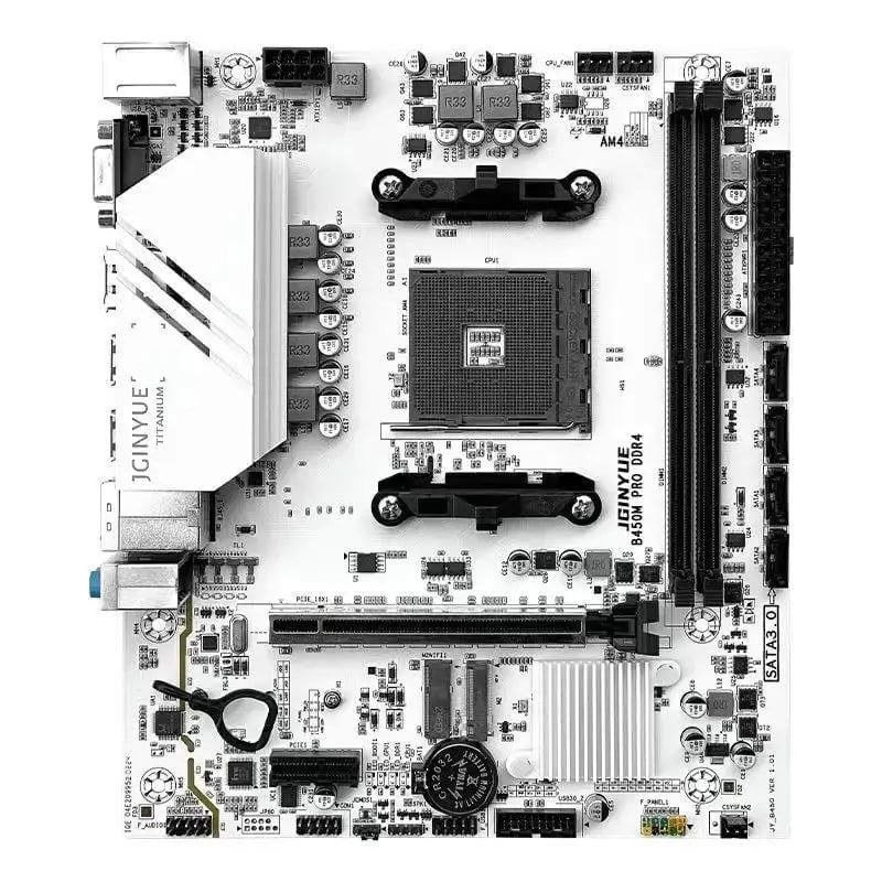 Placa-Mãe B450m Jginyue M-ATX AMD Ryzen 2000-5000 ARGB 🛒🖥️