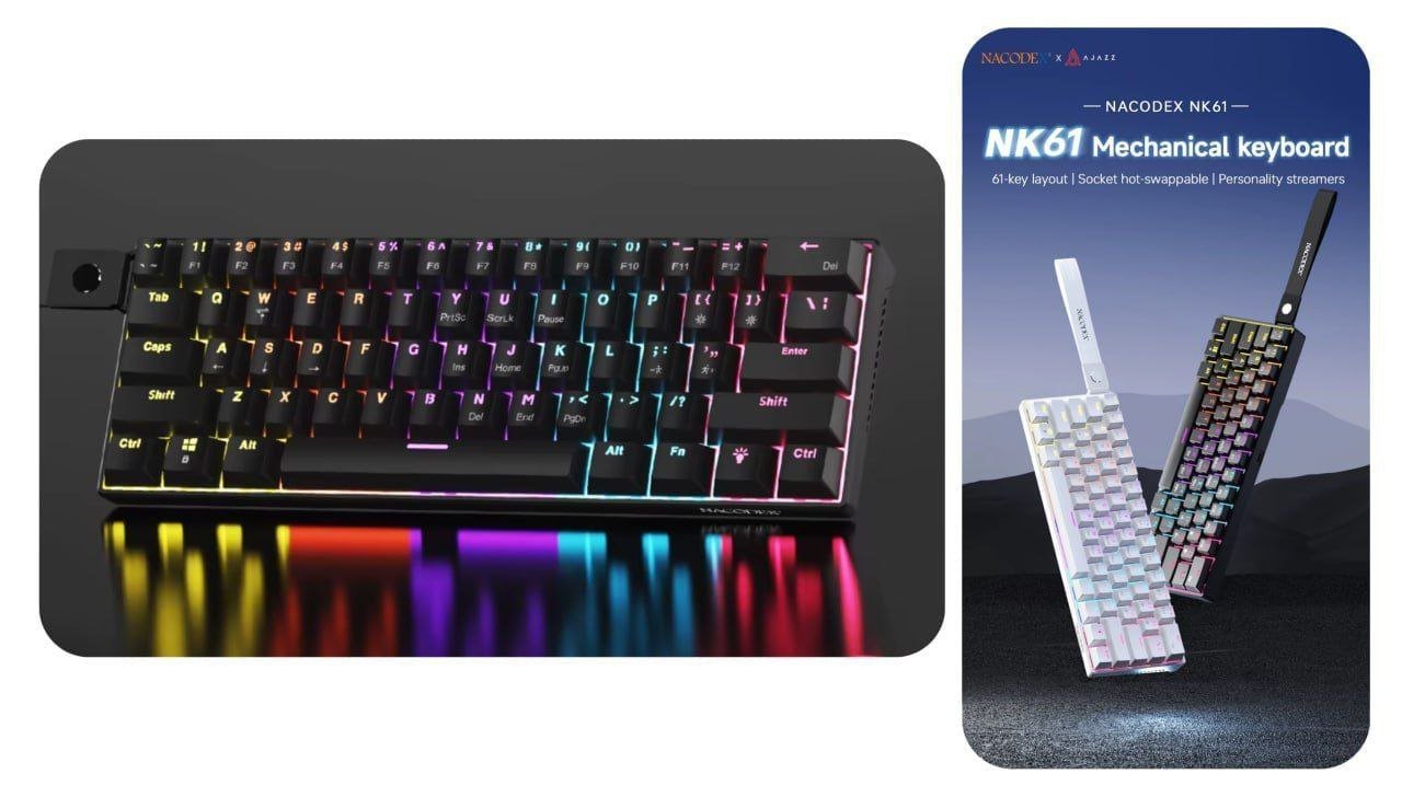Teclado Mecânico Ajazz X Nacodex NK61 - 2 Unidades 🔥⌨️