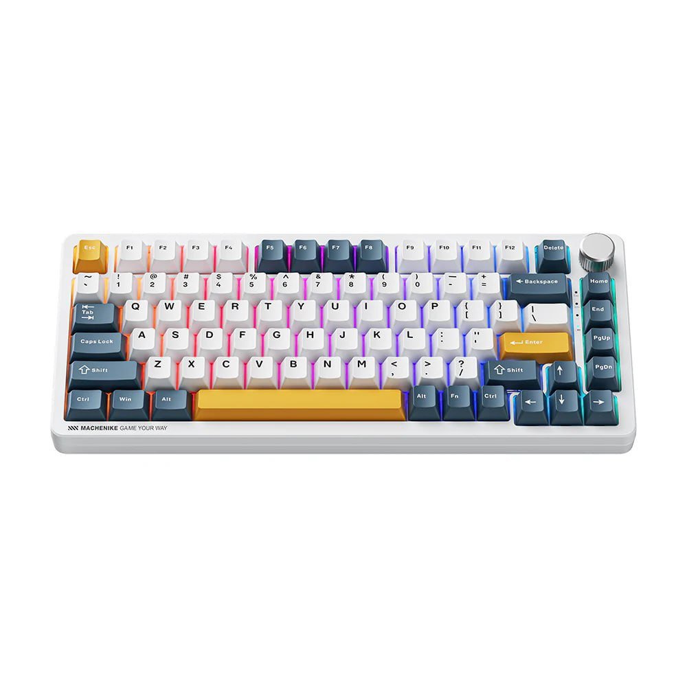 Teclado Mecânico Sem Fio Machenike K600-B82W RGB 🛒⌨️