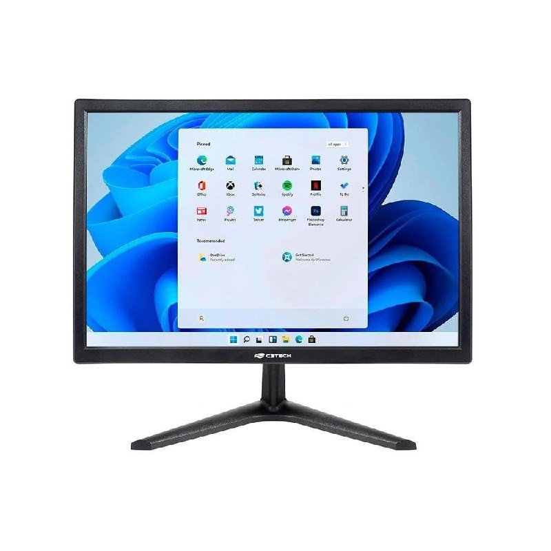 Monitor C3Tech 19", HD, 60Hz, IPS, HDMI e VGA, Preto - MR-19 🖥️