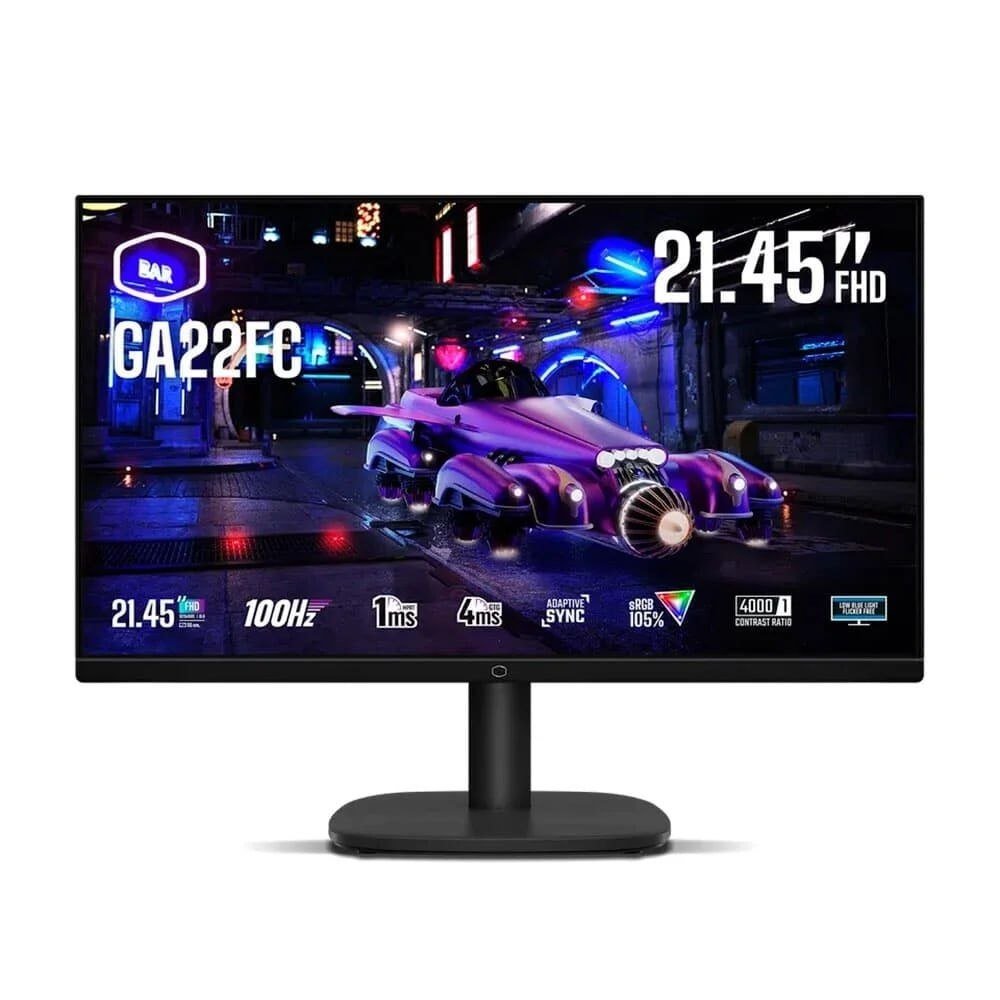 Monitor Gamer Cooler Master 21.5", FHD, 100Hz, 1ms, VA 🖥️🎮