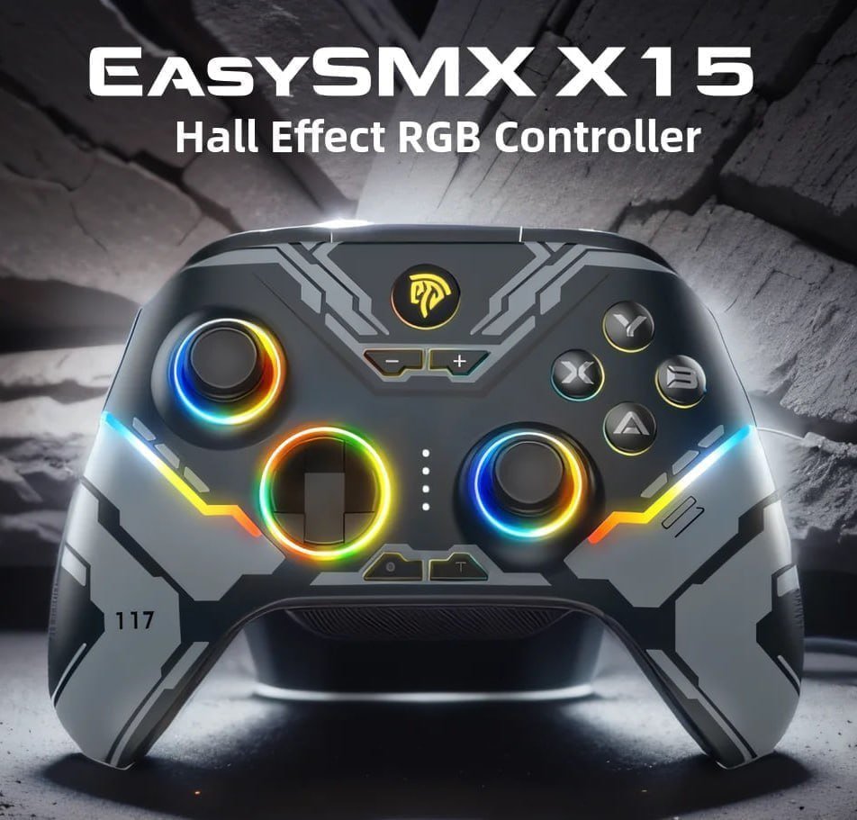 Controle Sem Fio EasySMX X15 Hall Effect 🎮
