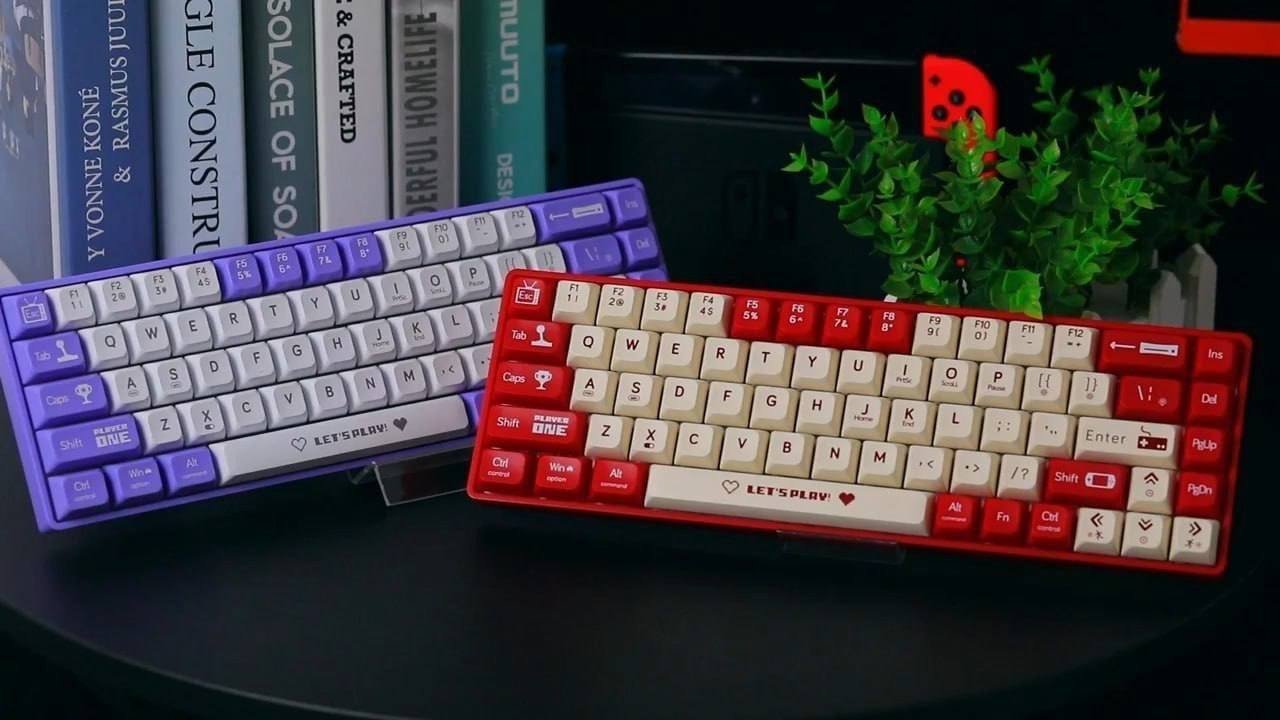 Teclado Mecânico Ajazz AK680 RGB WIRED, Hot-Swap (Cinza, Roxo ou Vermelho) ⌨️✨