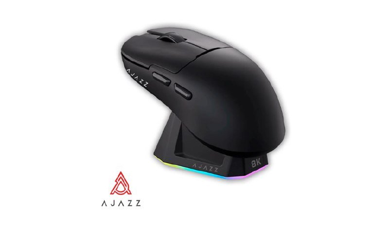 Mouse Gamer Sem Fio Ajazz AJ179 PRO, Sensor PAW3395, com Dock de Carregamento 🎮🖱️