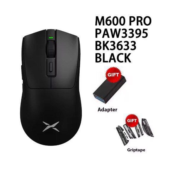 Mouse Gamer Sem Fio Delux M600 PRO, PAW 3395 🖱️🎮