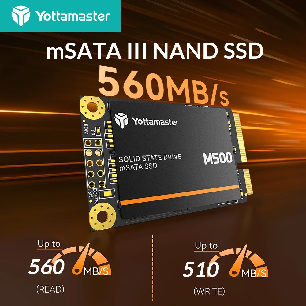 SSD Interno mSATA 512GB 560MB/s Yottamaster 💻🛒