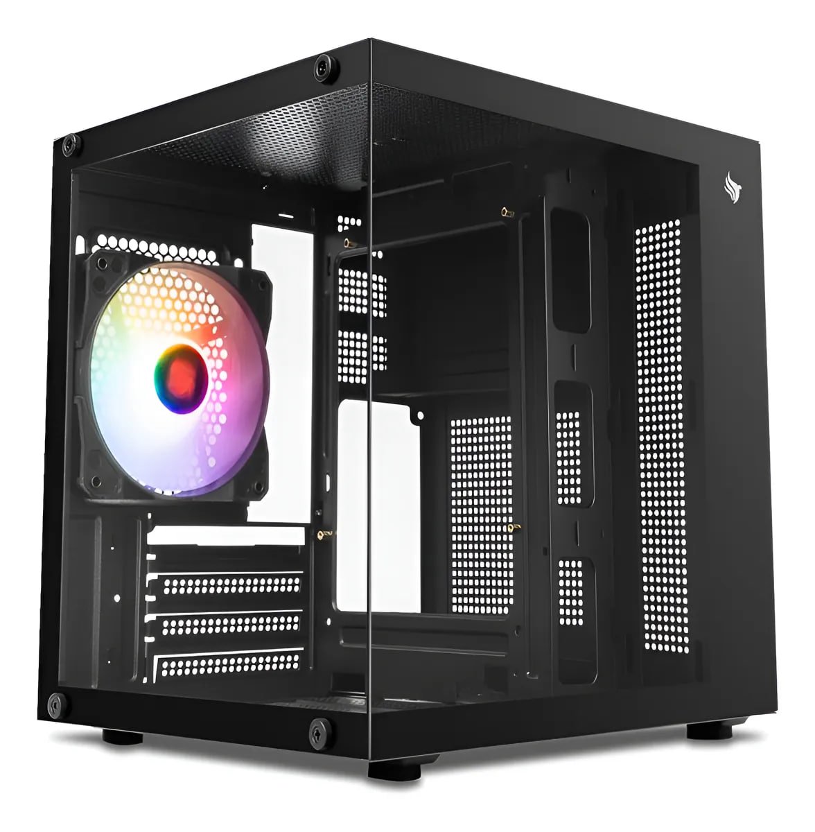 Gabinete Gamer Pichau Atom, Mini-Tower, Lateral de Vidro, Com 1 Fan, Preto 🖥️🎮