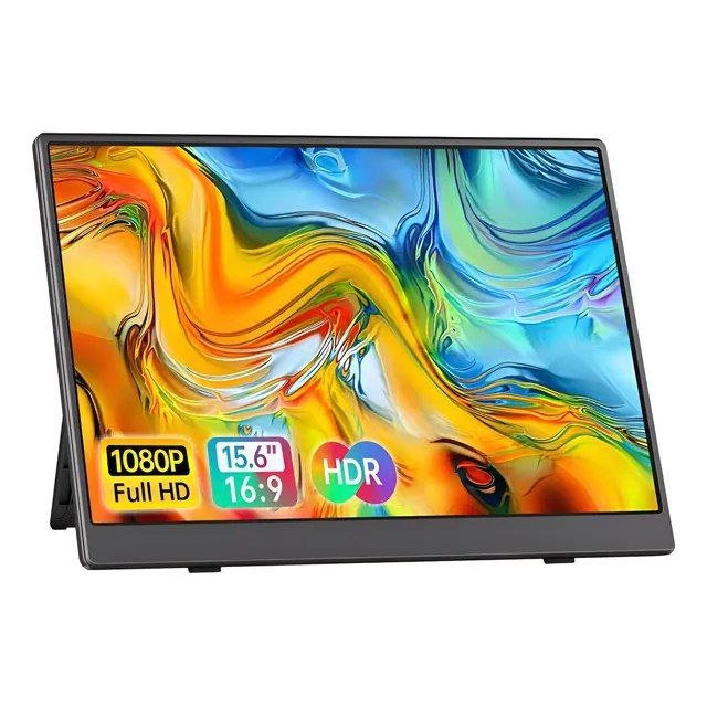 Monitor Portátil 15.6'' Tela Externa HDR IPS 1080p Ultrafino Preto 127/220V 🖥️