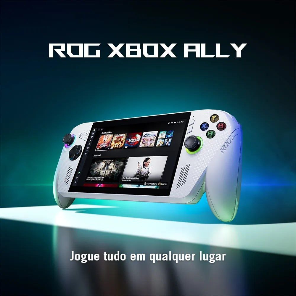 ROG Xbox Ally Console Portátil Tela 7" Touchscreen 120Hz Ryzen Z2A 2 GHz, 16 GB RAM, 512 GB SSD, Windows 11 Home 🕹️💻