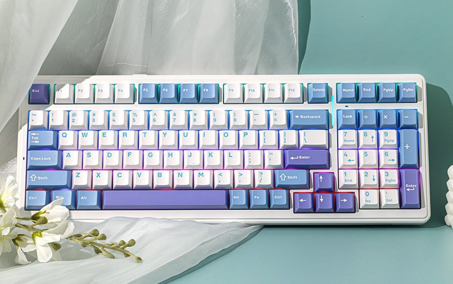 Teclado Mecânico Sem Fio Aula F99 Pro RGB ⌨️🎮