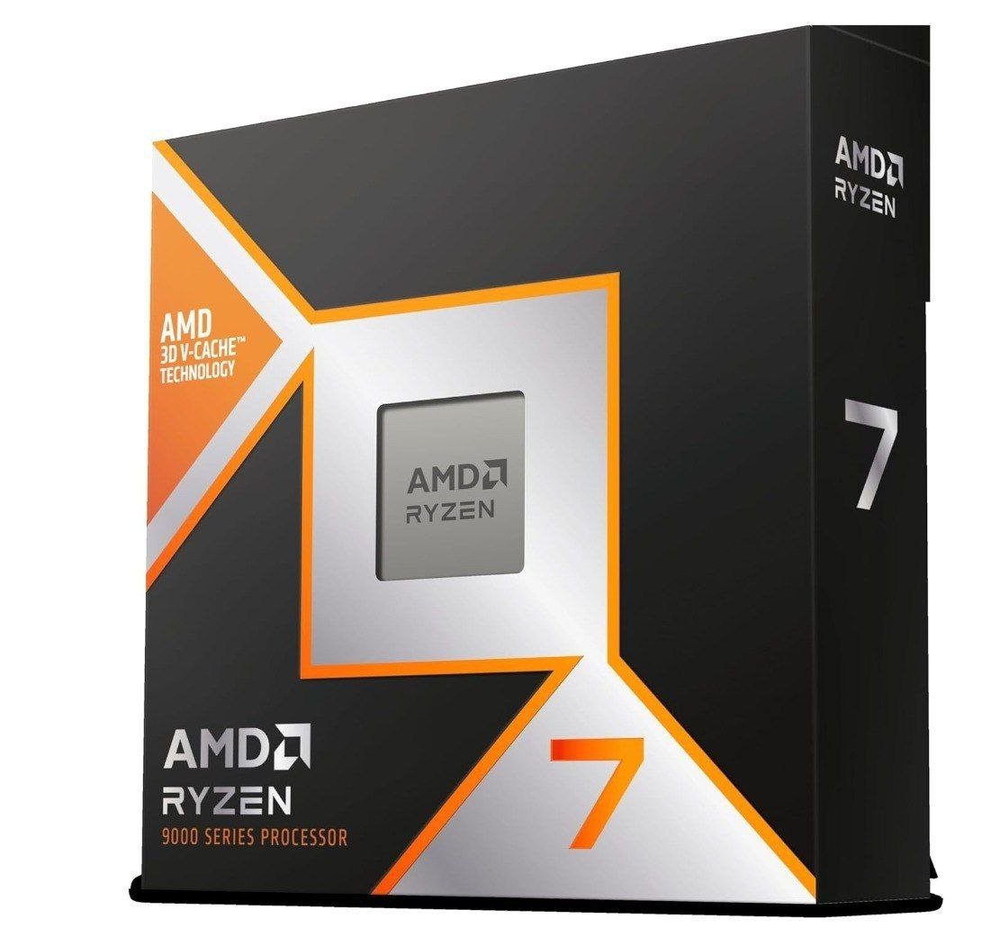 Processador AMD Ryzen 7 9800X3D (AM5/ 8 Cores/ 16 Threads/ 5.2 GHz/ 104Mb Cache/Radeon Graphics/Sem cooler) 🖥️⚙️