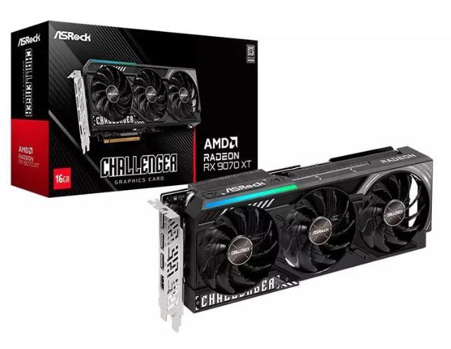 Placa de Vídeo AsRock Radeon RX 9070 XT Challenger, 16GB 🛒🎮