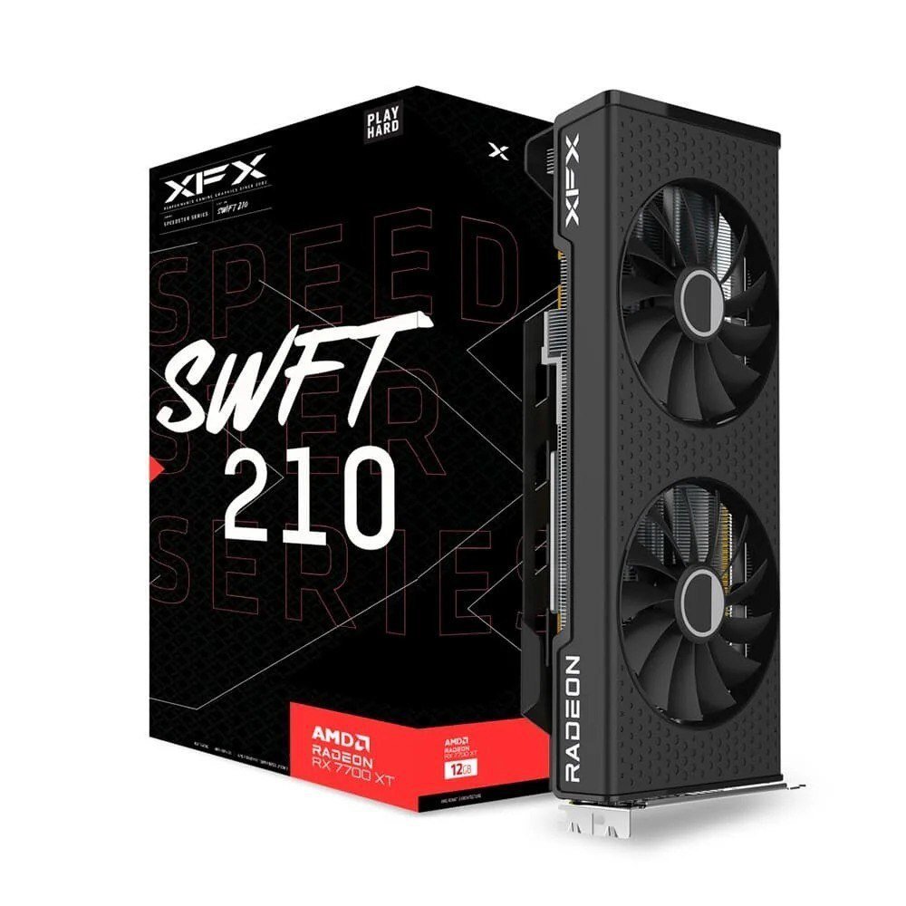 Placa de Vídeo XFX RX 7700XT SPEEDSTER SWFT210 12GB 🖥️🛒