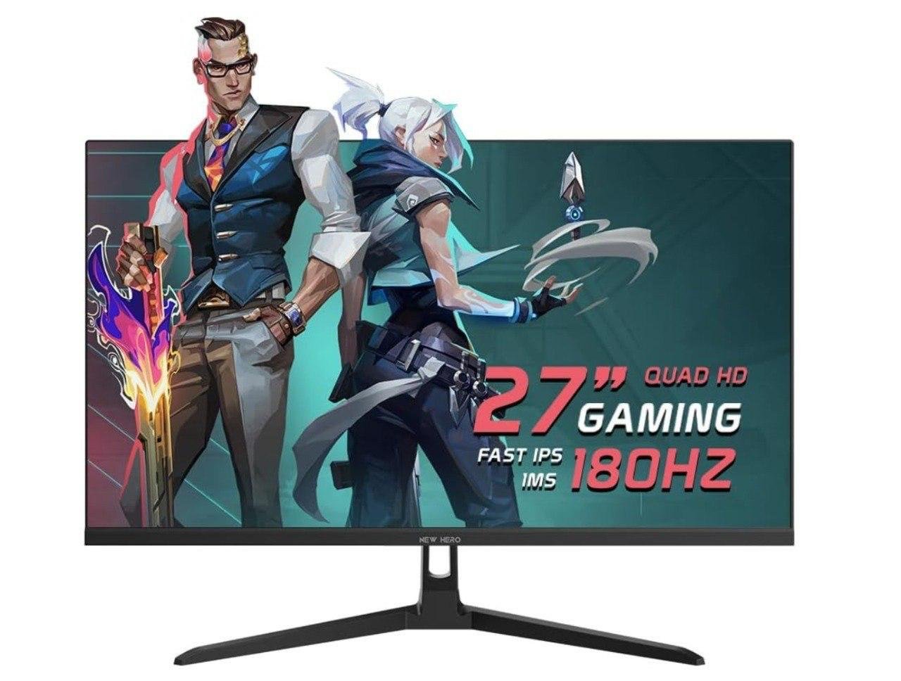 Monitor Gamer New Hero Blade Super 27", IPS, Quad HD, 180Hz, 1ms, FreeSync, HDMI e Display Port, Preto 🖥️🎮