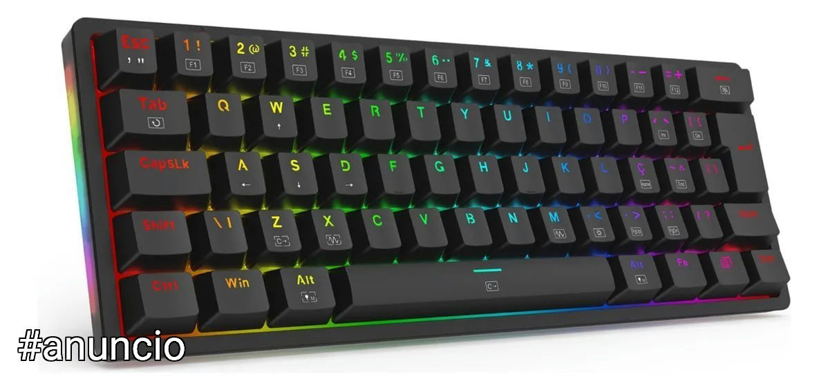 Redragon Akali Rgb Preto Switch Marrom Preto Português Abnt2 🖥️⌨️