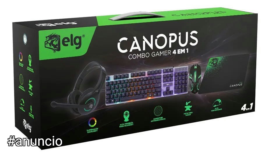 Combo Gamer 4 em 1 Canopus ELG 🕹️🎮
