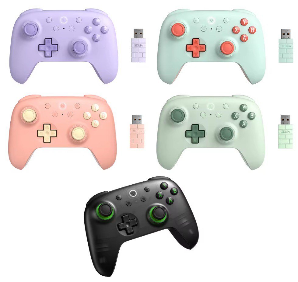 Controle 8BitDo - Ultimate 2C d/ Fio para PC, Windows 10, 11, Steam Deck, Raspberry Pi, Android (5 Cores Disponíveis) 🕹️