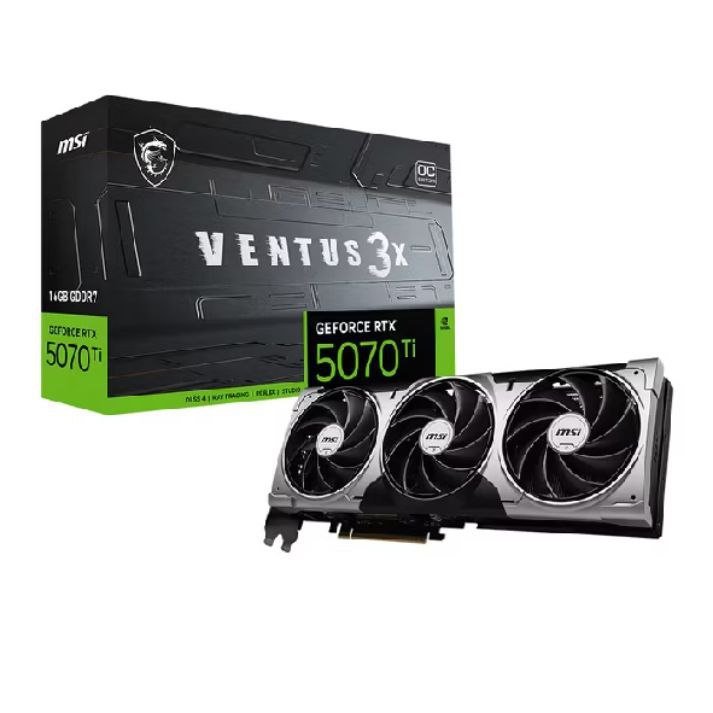 PLACA DE VÍDEO NVIDIA GEFORCE RTX 5070 TI 16GB MSI VENTUS 3X OC EDITION 🛒🎮