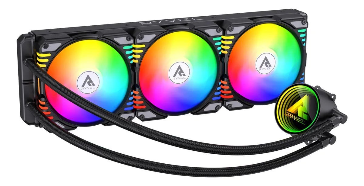 Water Cooler Ryvel Lumin Wave 360 Preto Argb 360mm 💻🌬️