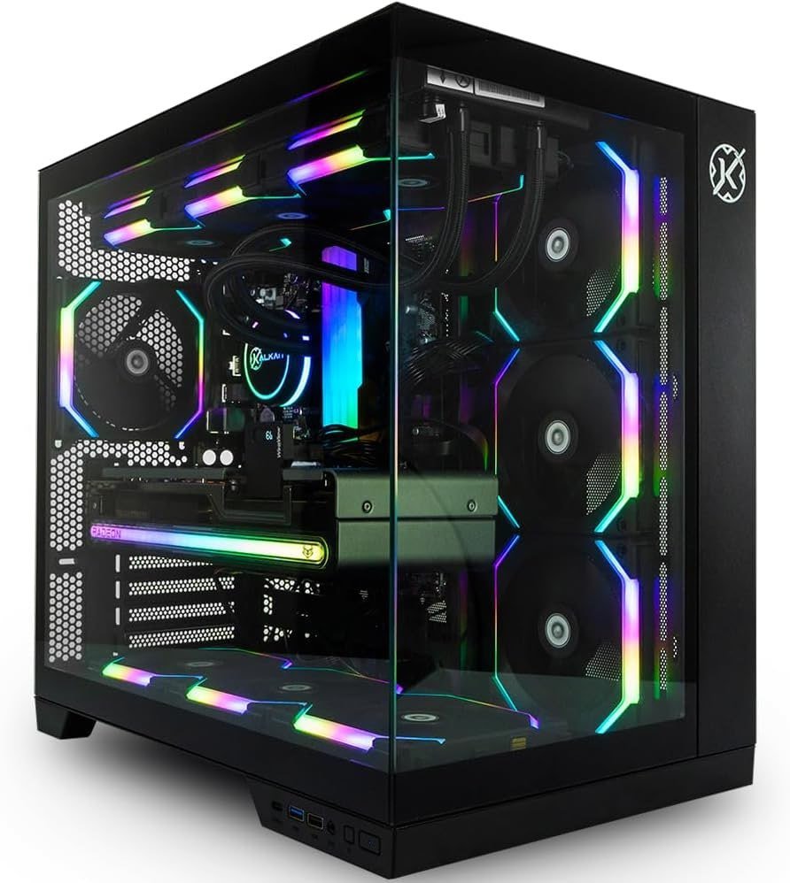 Gabinete Gamer Kalkan Asgard Preto Aquário sem fans 🖥️🎮