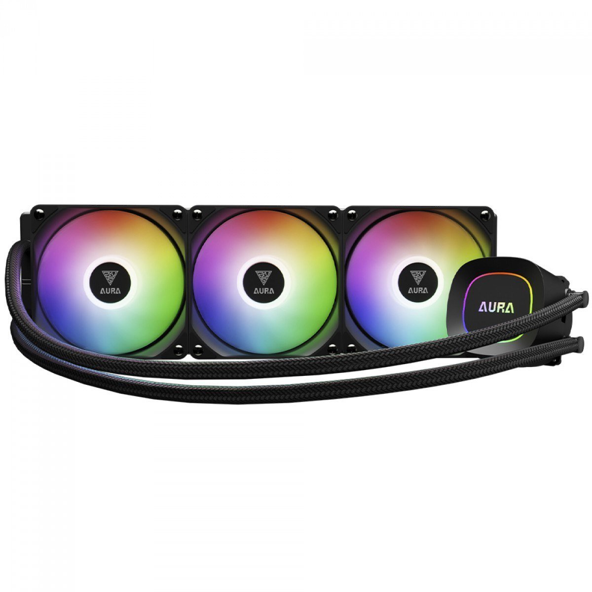 Water Cooler Gamdias Aura GL 360 Lite, 360mm, ARGB, Intel/AMD, Preto 🧊💻