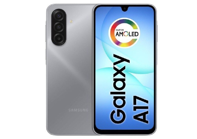 Celular Samsung Galaxy A17, 256GB, 8GB, 50MP Tela 6.7", IP54 - (Cinza e Preto) 📱📸