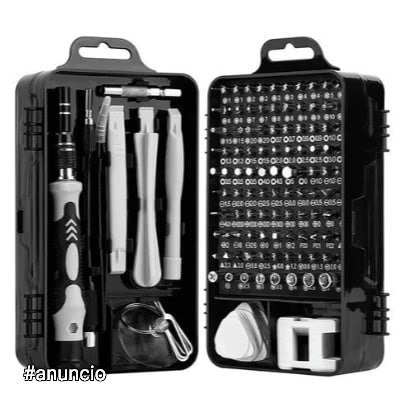 Kit Ferramentas 115 Peças Jogo Mini Chaves Precisão Multiuso Celular Notebook Tablet 🛠️🧰