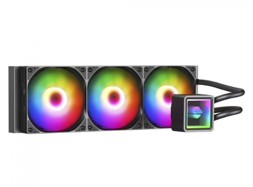 Water Cooler Gamer Ninja Yuki, ARGB, 360mm, Intel-AMD, Controladora, Black, GN-WC-YK360RB 💻🖥️