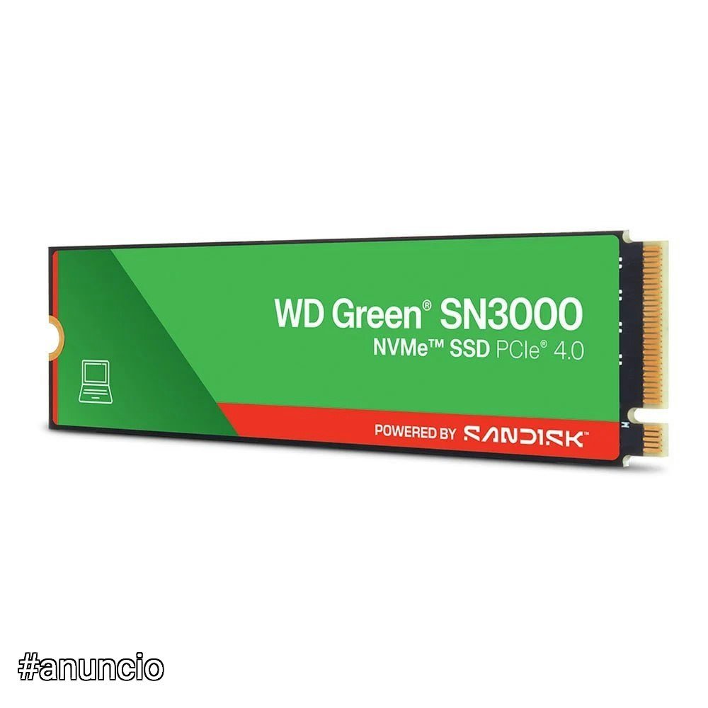 SSD SanDisk SN3000, 2 TB, M.2 2280, PCIe, NVMe, Leitura 5000 MB/s, Gravação 4200 MB/s WDS200T4G0E 💾