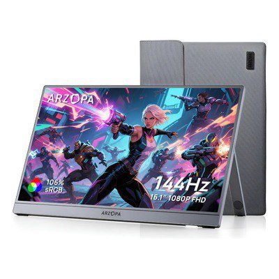 Monitor Portátil ARZOPA Z1F de 16,1 Polegadas 144Hz 🎮